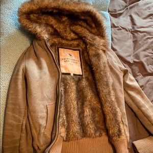 Fur lined Abercrombie Hoodie